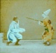 Guillaume Tell - Photo-Peinture animée avec les Clowns Footit et Chocolat du Nouveau Cirque